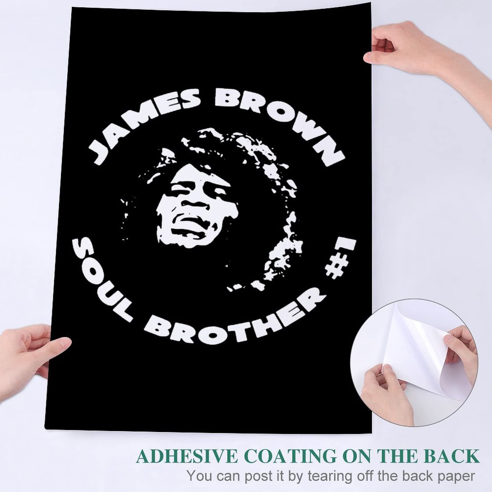 Amazon｜ポスター ウォールステッカー James Brown Soul Brother